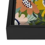 Cozy collection: mix and match happy florals Green love Framed Canvas Print Gallery Image 3