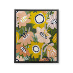 Cozy collection: mix and match happy florals Green love Framed Canvas Print Gallery Image 6