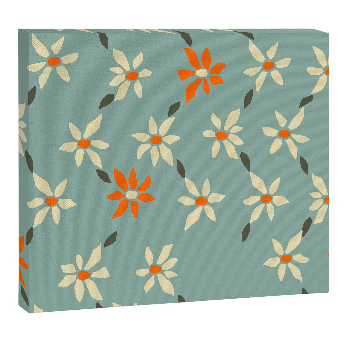 Daily pattern: Retro Flower No.11 Canvas Print Gallery Image 8
