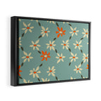 Daily pattern: Retro Flower No.11 Framed Canvas Print Gallery Image 2