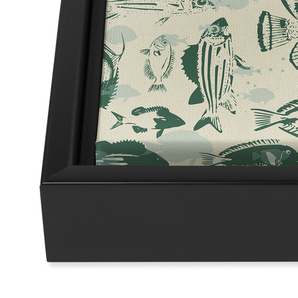 deep ocean fish family light Framed Canvas Print Gallery Image 2