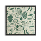 deep ocean fish family light Framed Canvas Print Gallery Image 3