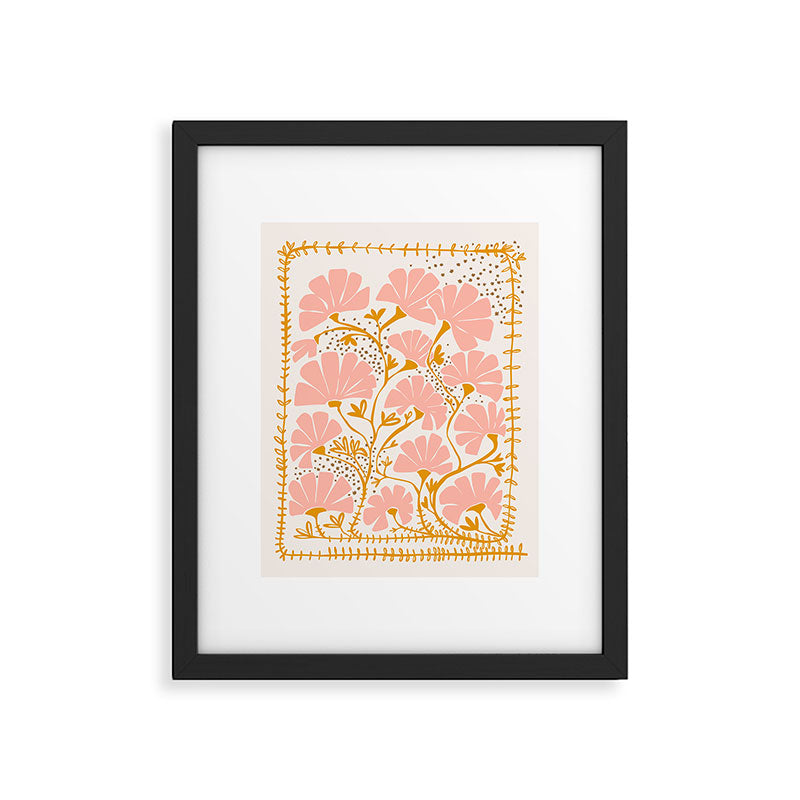 Ever blooming good vibes soft colors Framed Art Print Gallery Image 5