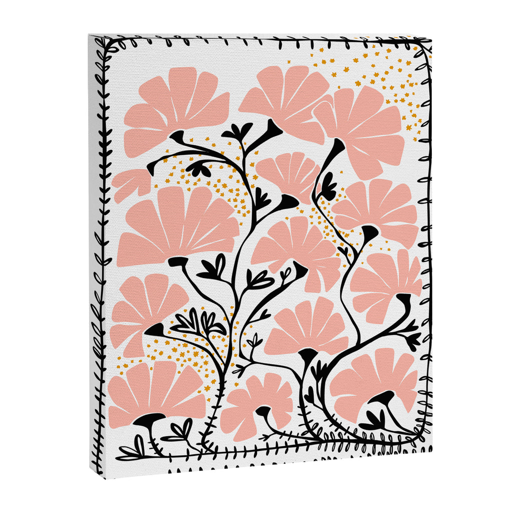 Ever blooming good vibes white Canvas Print Gallery Image 6