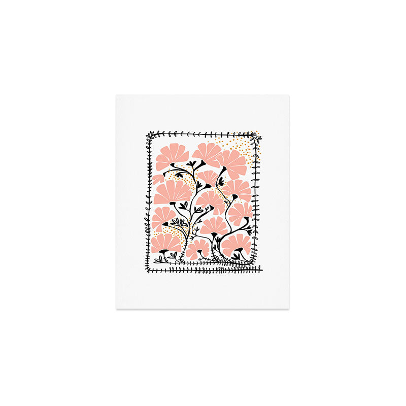 Ever blooming good vibes white Art Print Gallery Image 1