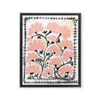 Ever blooming good vibes white Framed Canvas Print Gallery Image 6