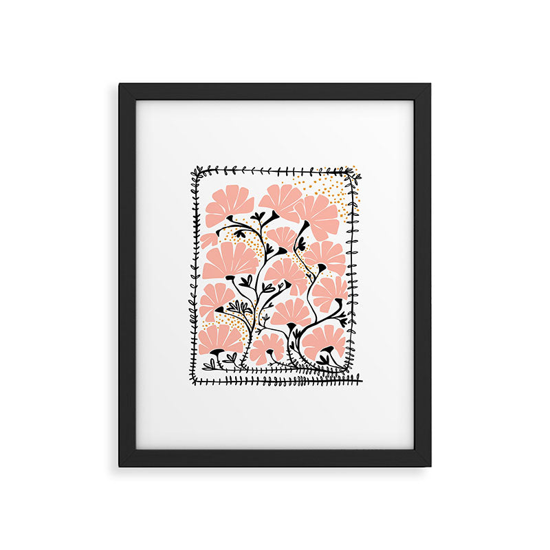 Ever blooming good vibes white Framed Art Print Gallery Image 5