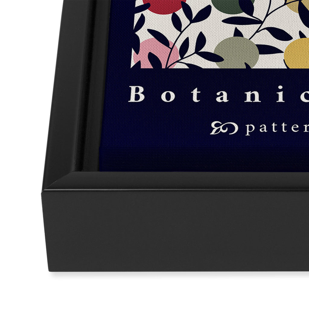 expectant iteration botanical garden pattern Framed Canvas Print Gallery Image 3