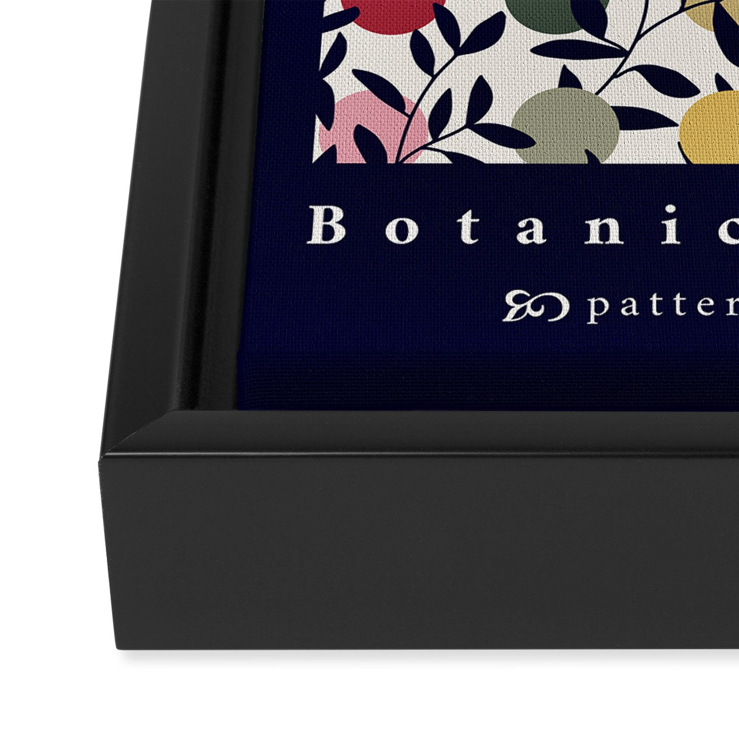 expectant iteration botanical garden pattern Framed Canvas Print Gallery Image 3