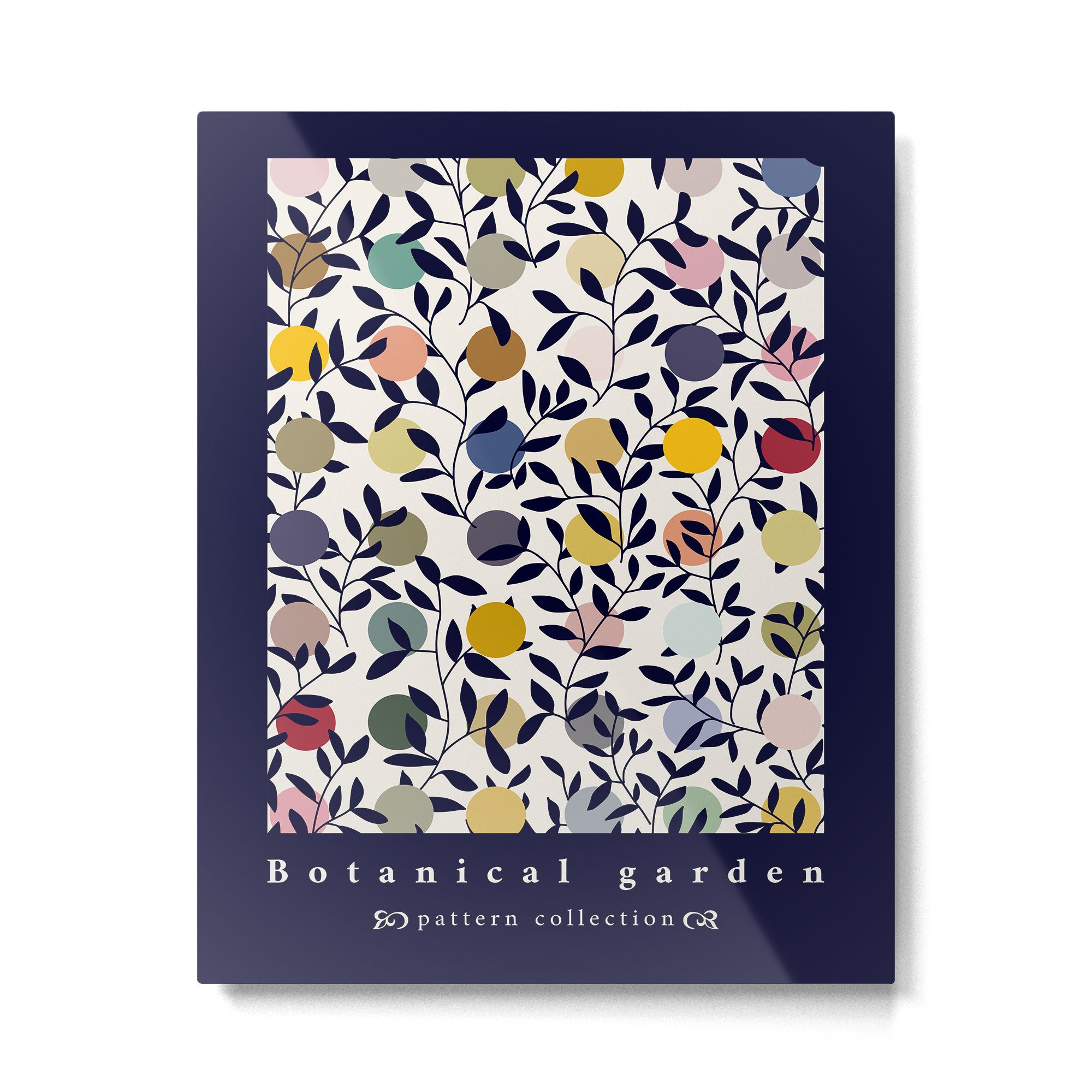 expectant iteration botanical garden pattern Metal Print Gallery Image 4
