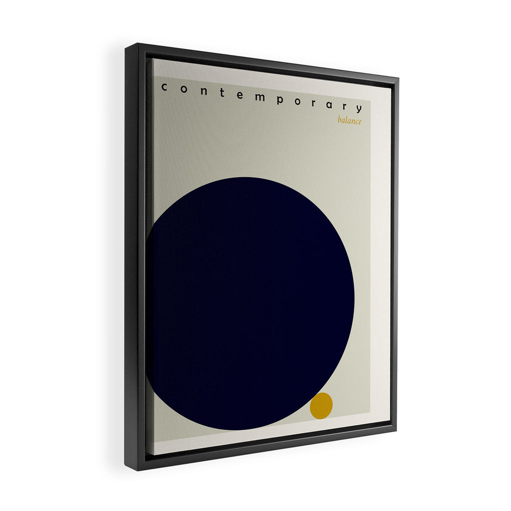 expectant iteration contemporary balance Framed Canvas Print Gallery Image 2
