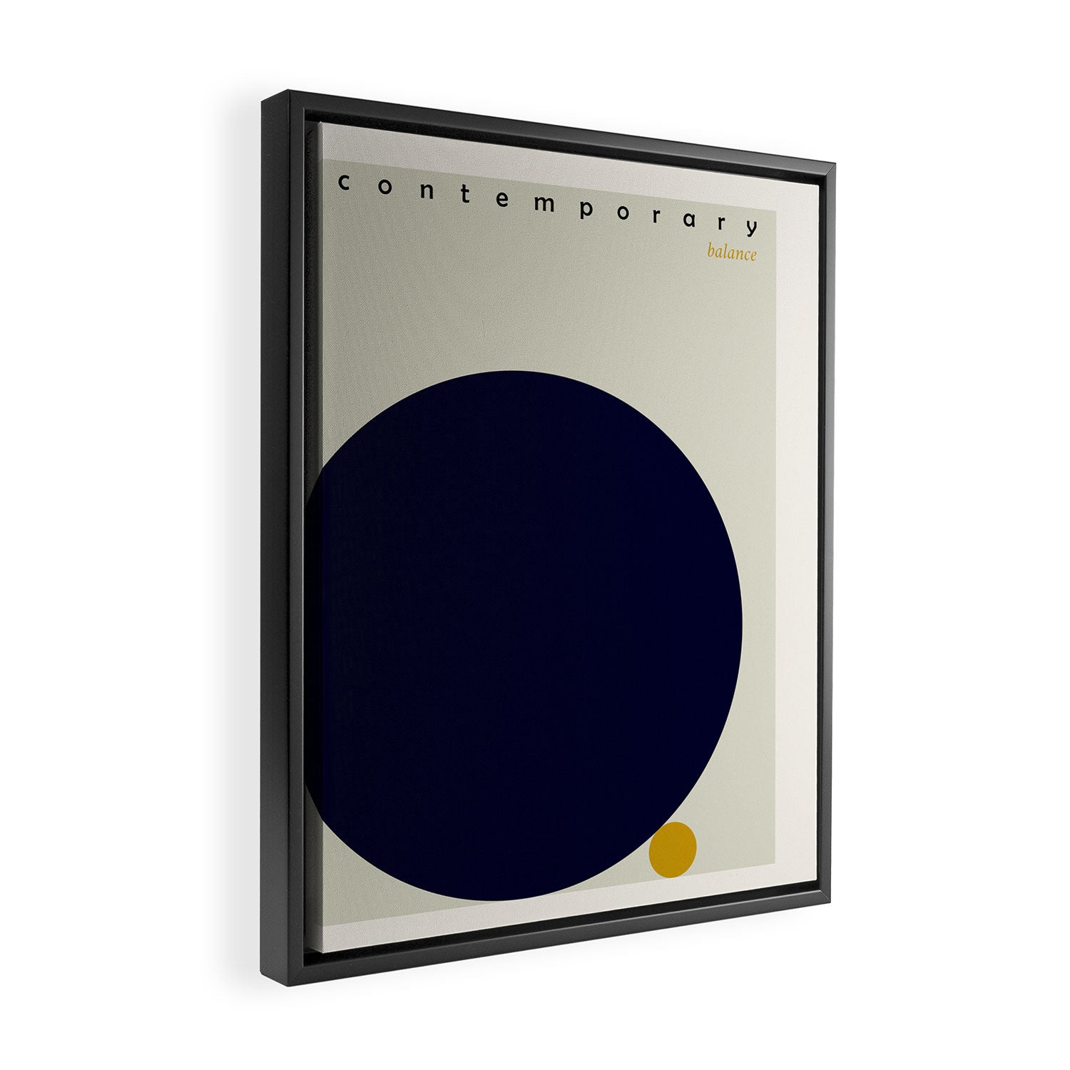expectant iteration contemporary balance Framed Canvas Print Gallery Image 2
