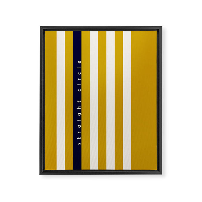 expectant iteration straight circle Framed Canvas Print Gallery Image 1
