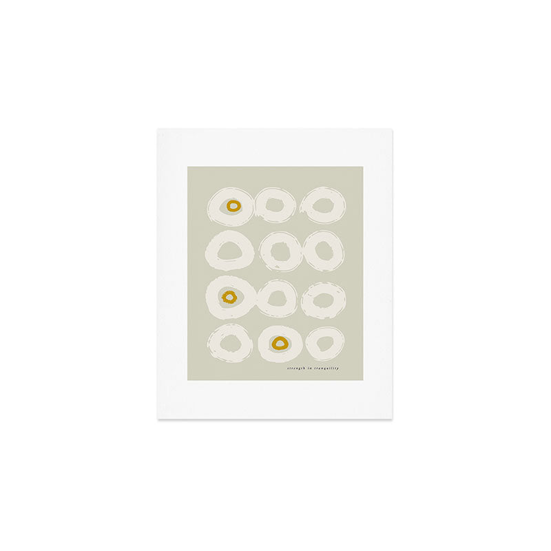expectant iteration strength in tranquility Art Print Gallery Image 1
