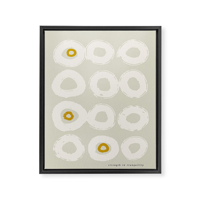 expectant iteration strength in tranquility Framed Canvas Print Gallery Image 1