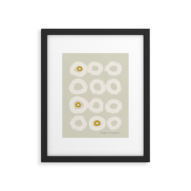 expectant iteration strength in tranquility Framed Art Print Gallery Image 5