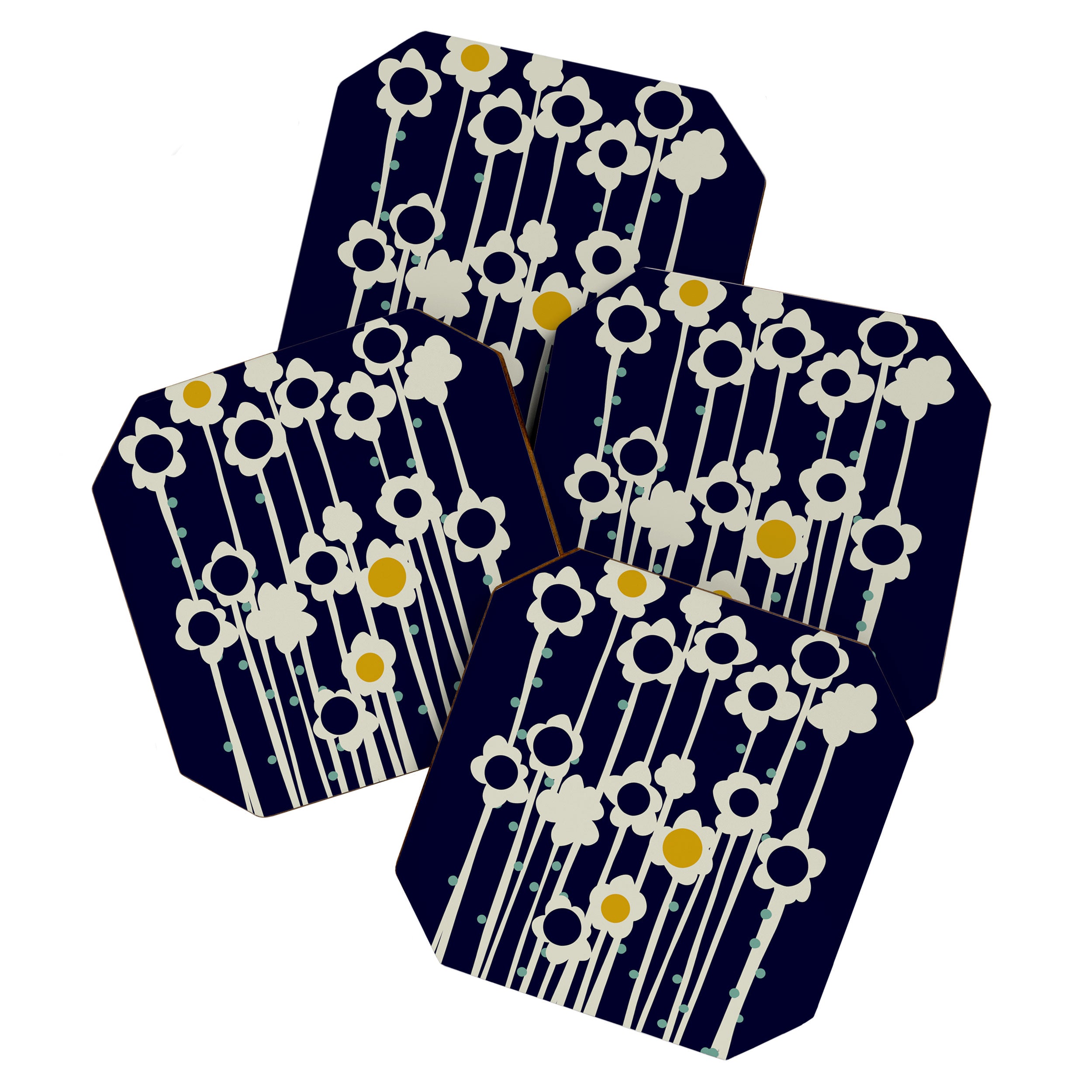 expectant iteration winter sun flowers Coaster Gallery Image 1