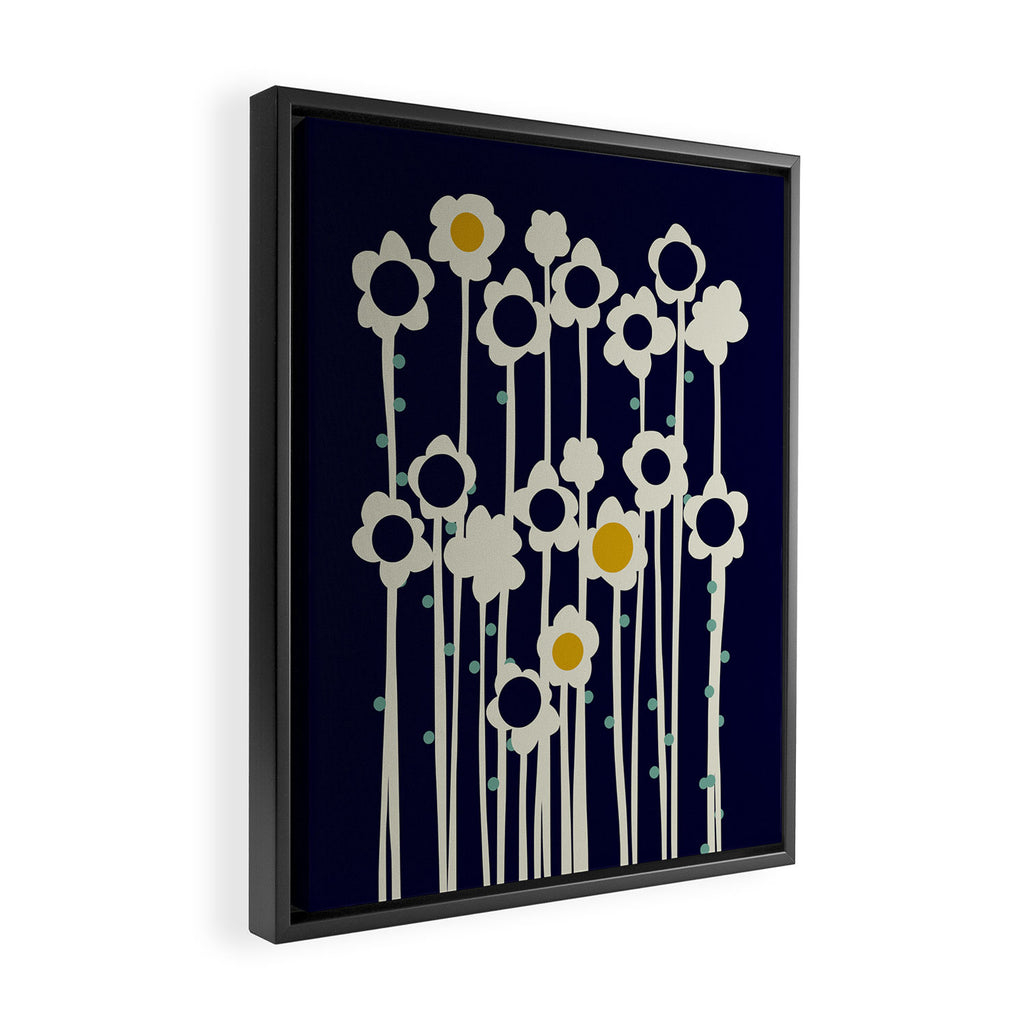 expectant iteration winter sun flowers Framed Canvas Print Gallery Image 2