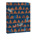 Farmland abstract pattern dark blue Canvas Print Gallery Image 8