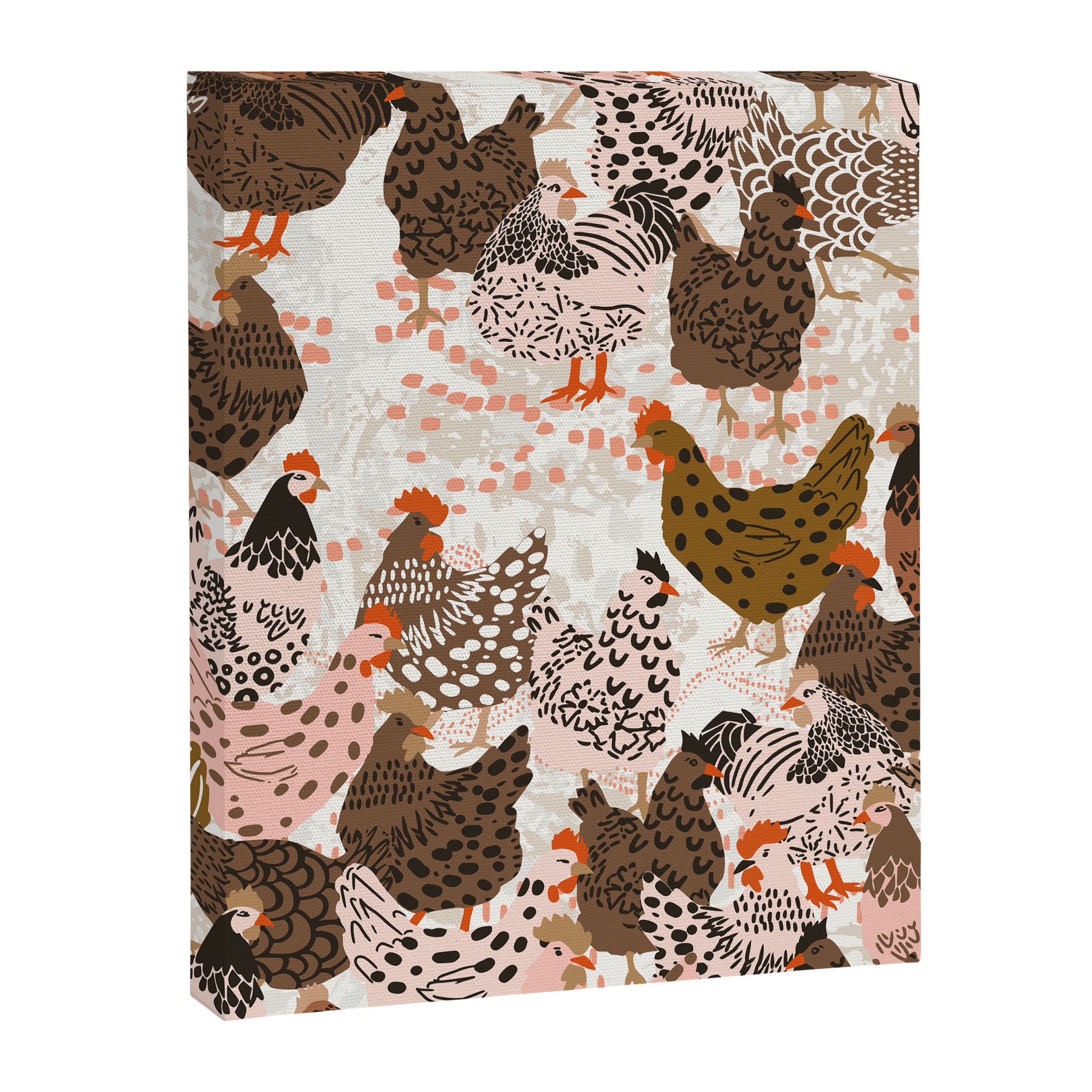 Favorite chickens brown Canvas Print Gallery Image 8