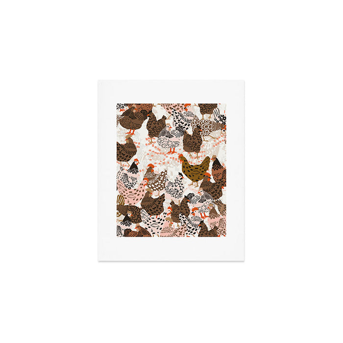 Favorite chickens brown Art Print Gallery Image 1