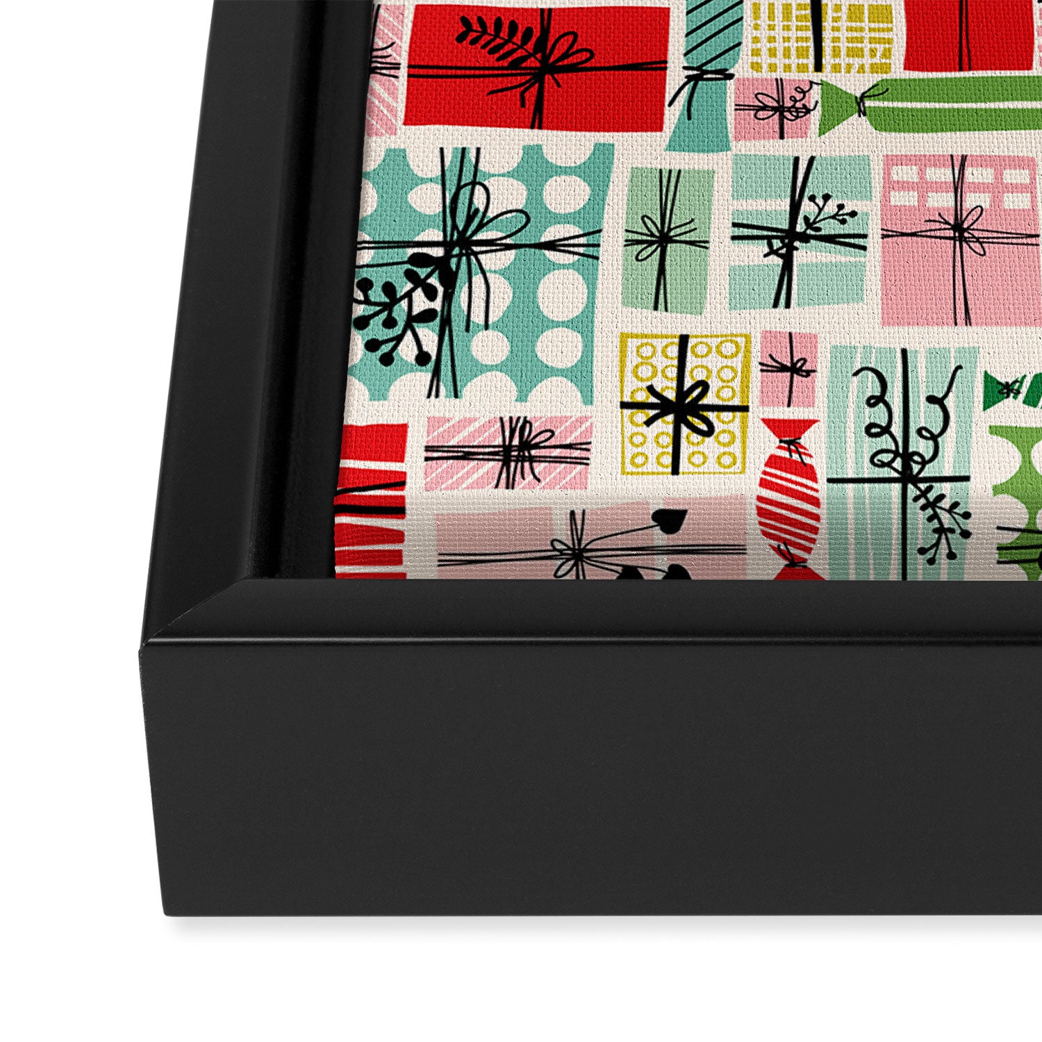 Favorite gift wrapped Framed Canvas Print Gallery Image 3