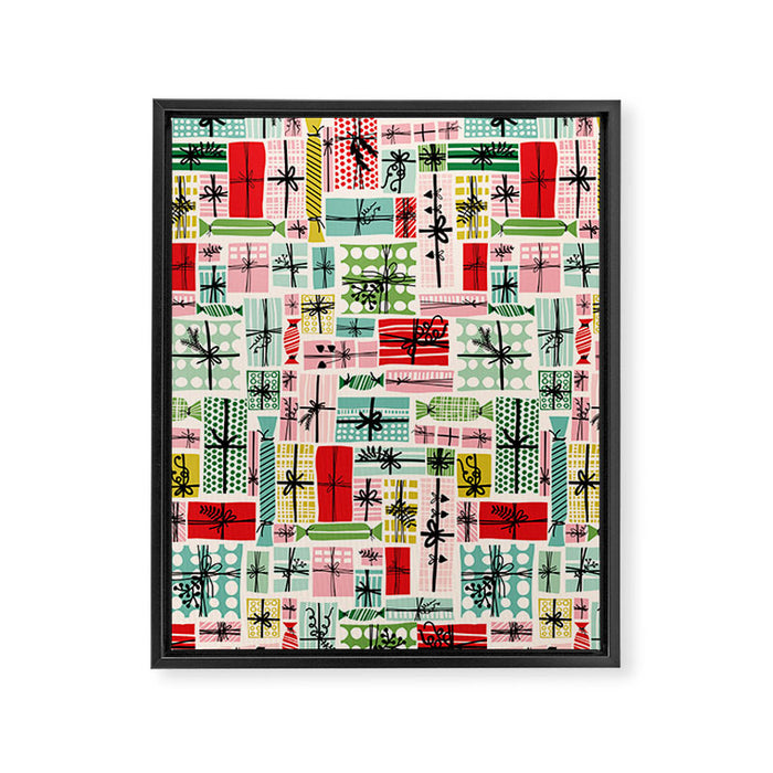 Favorite gift wrapped Framed Canvas Print Gallery Image 1