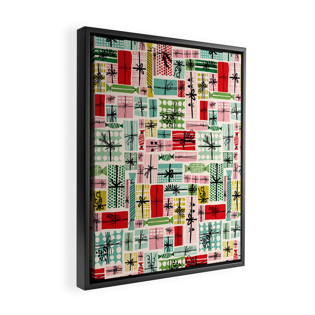 Favorite gift wrapped Framed Canvas Print Gallery Image 2