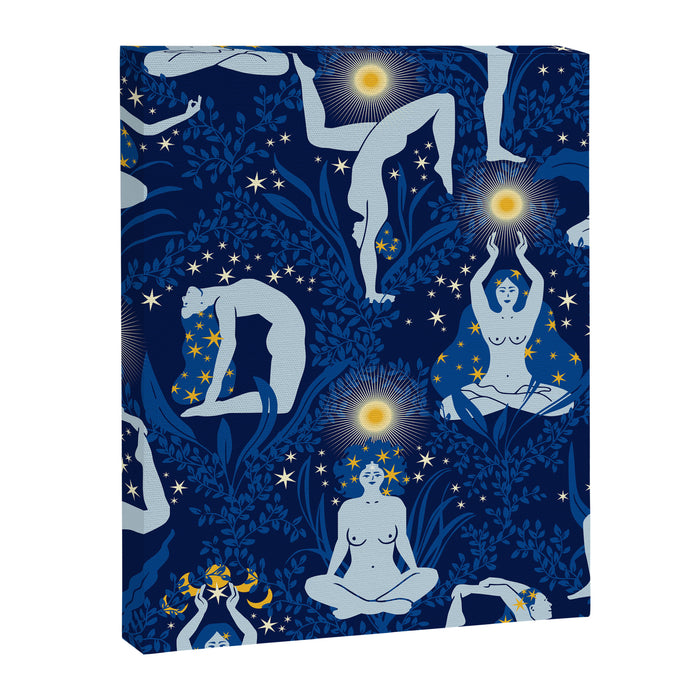 Feel the Cosmic Balance blue Canvas Print Gallery Image 1