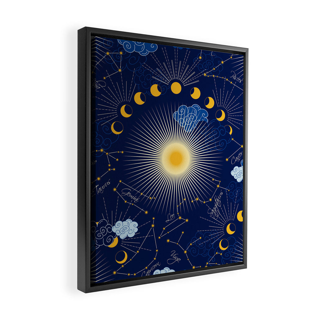 Feel the Cosmic night Sky Framed Canvas Print Gallery Image 2