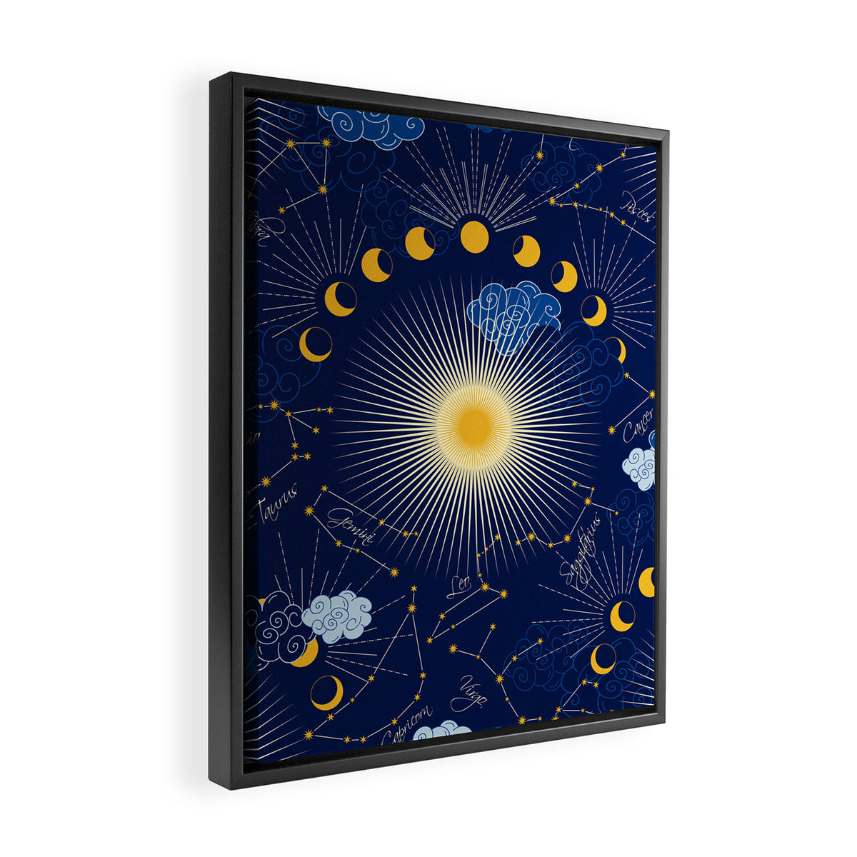 Feel the Cosmic night Sky Framed Canvas Print Gallery Image 2