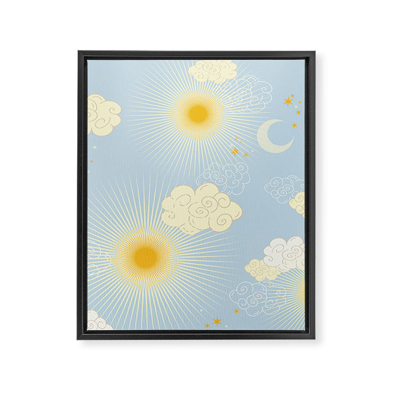 Feel the Cosmic summer day Framed Canvas Print Gallery Image 8