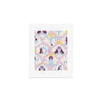 Feel the Cosmic Yoga Balance pink Art Print Gallery Image 1