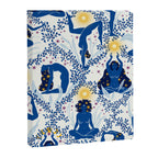 Feel the Cosmic Yoga blue Canvas Print Gallery Image 6