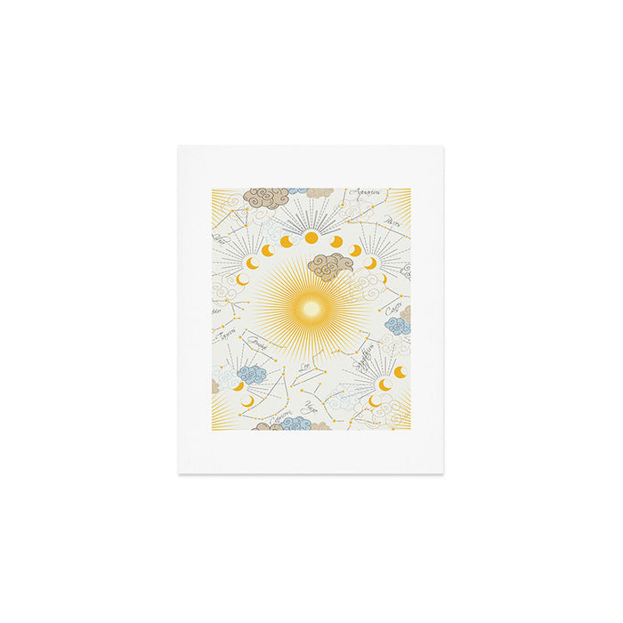 Feel the Cosmic Zodiac signs Art Print Gallery Image 1