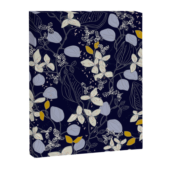 Floral elegance dark summer night Canvas Print Gallery Image 1