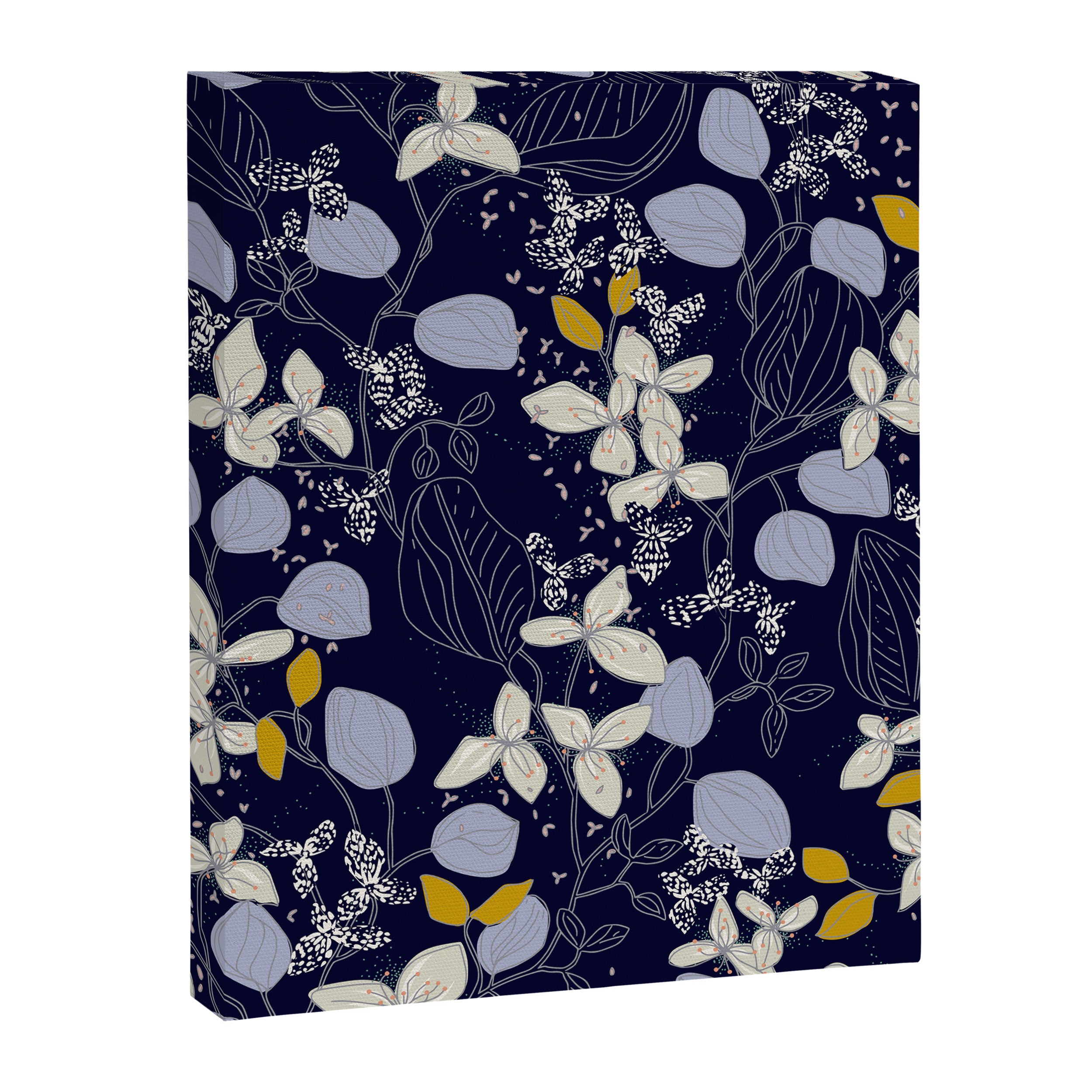 Floral elegance dark summer night Canvas Print Gallery Image 6