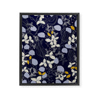 Floral elegance dark summer night Framed Canvas Print Gallery Image 6