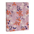 Floral elegance lilac and red orange Canvas Print Gallery Image 6