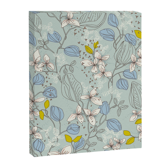 Floral elegance mint summer freshness Canvas Print Gallery Image 1
