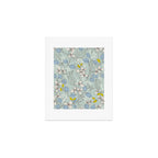 Floral elegance mint summer freshness Art Print Gallery Image 1