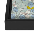 Floral elegance mint summer freshness Framed Canvas Print Gallery Image 3