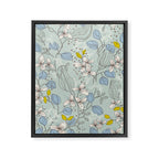 Floral elegance mint summer freshness Framed Canvas Print Gallery Image 6