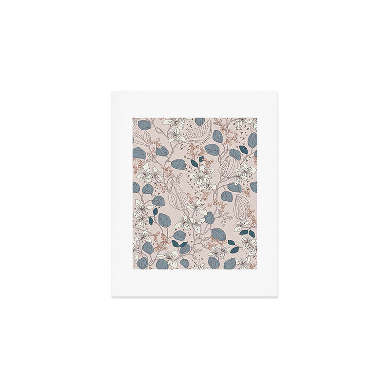 Floral elegance relaxed subtle contrasts Art Print Gallery Image 1