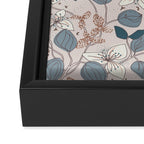 Floral elegance relaxed subtle contrasts Framed Canvas Print Gallery Image 3