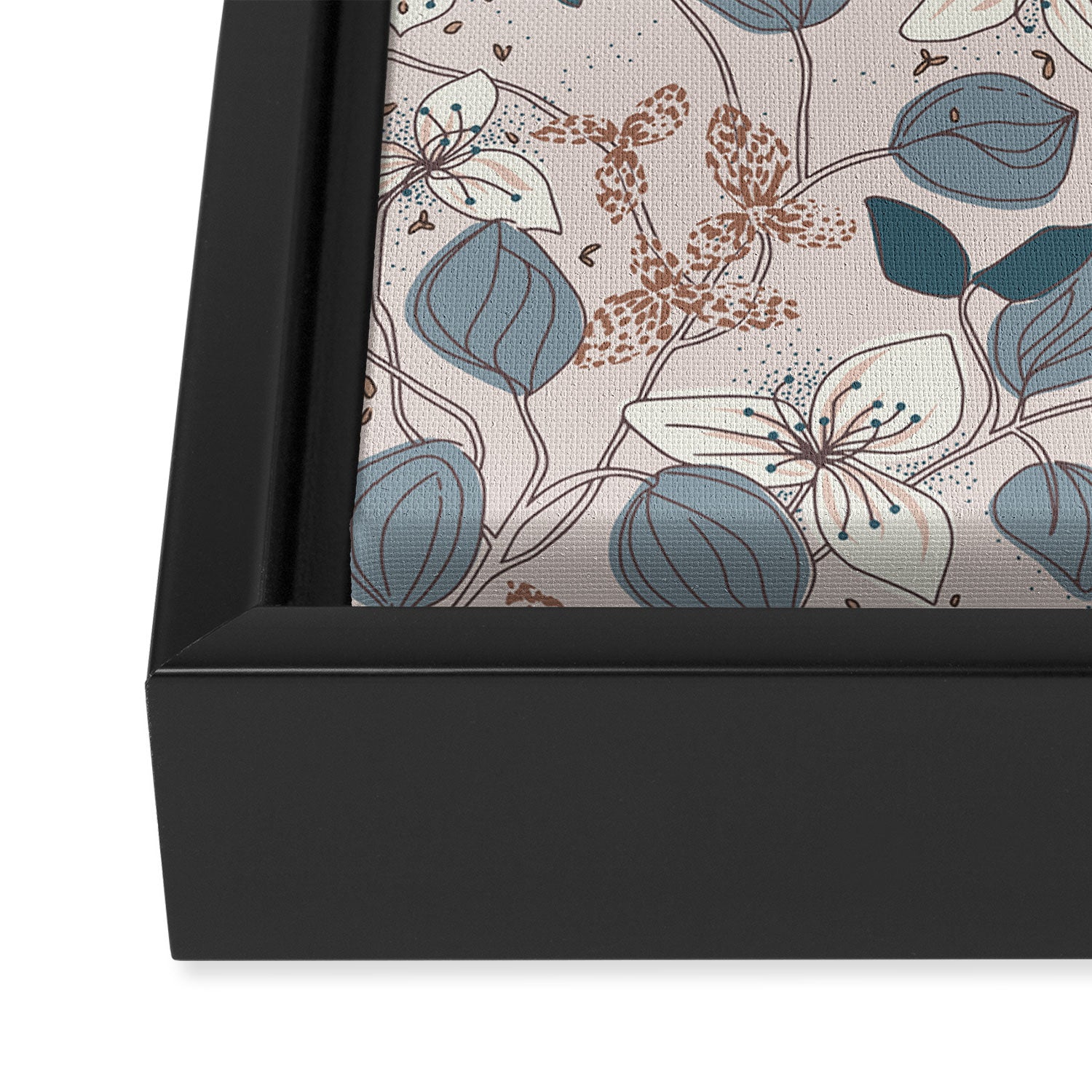 Floral elegance relaxed subtle contrasts Framed Canvas Print Gallery Image 3