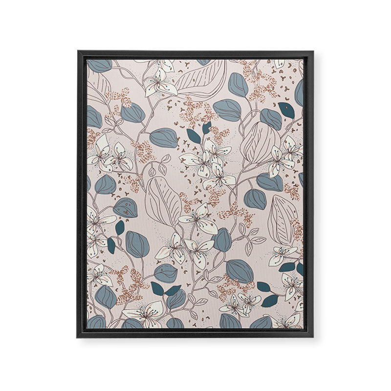 Floral elegance relaxed subtle contrasts Framed Canvas Print Gallery Image 6