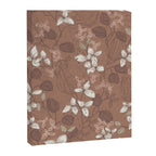 Floral elegance relaxed textured mocha mousse Canvas Print Gallery Image 6