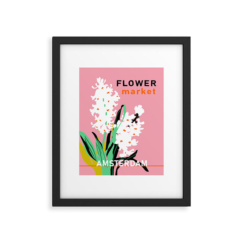 Flower Market Amsterdam Framed Art Print Gallery Image 4