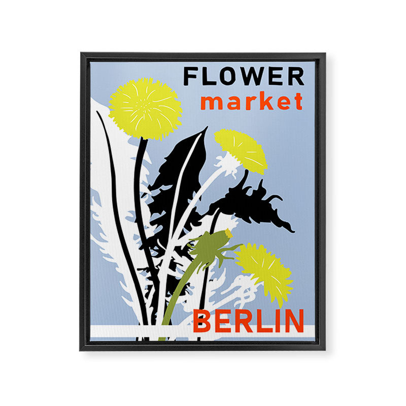 Flower Market Berlin Framed Canvas Print Gallery Image 6